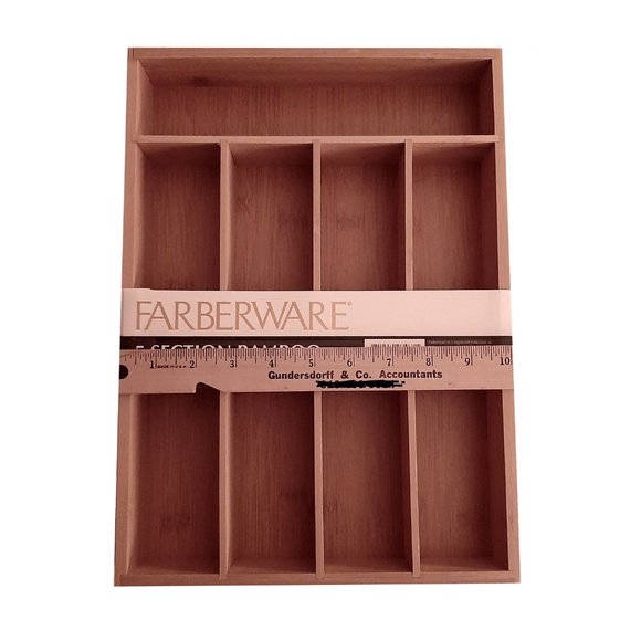 Farberware Bamboo Flatware Organizer, NWT - Picture 8 of 10
